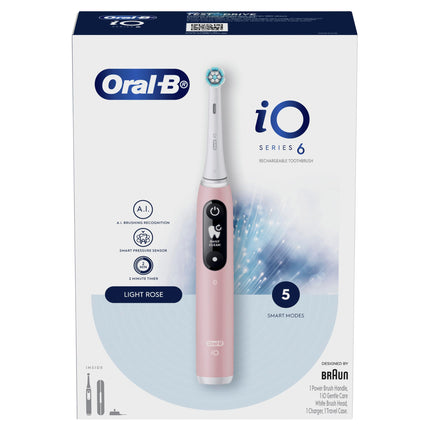 Oral-B iO Series 6 Gentle Clean Electric Toothbrush Pink. Handle, Charger and Headbrush Onluy
