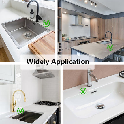 MOODKEY Kitchen Sink 24 Inch Splash Guard Silicone Drains Water Faucet Mat Handle Water Drip Catcher Tray
