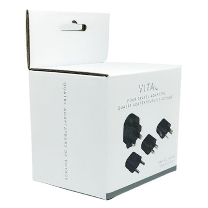 Vital Four Travel Adapter Set - Type A, C, G and I