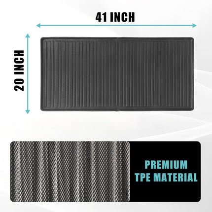 BestEvMod for Rivian R1S All Weather Trunk Mat Protection Accessories, 3D Cargo Liner TPE Material Compatible with Rivian R1S 2022-2024 2025 Interior Accessories
