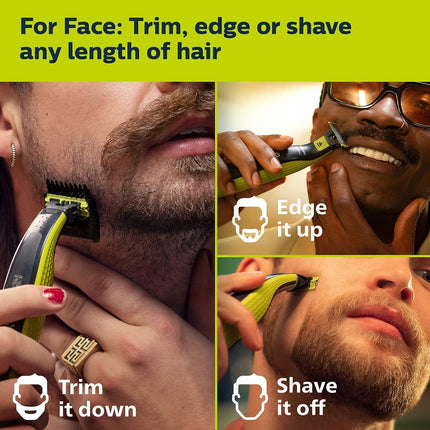Philips OneBlade 360 Face, Wet & Dry, Trim, Edge & Shave with the 360 Blade, QP2724/22
