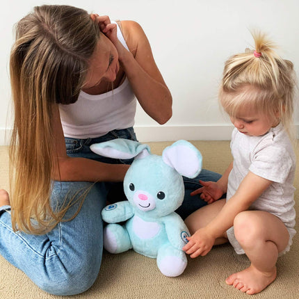 Easter Bunny Stuffed Animal - Interactive Soft Plush Peekaboo Bunny, 16 Inches Tall - Peek a Boo Easter Toy for Ages 6 Months to 5 Years Old
