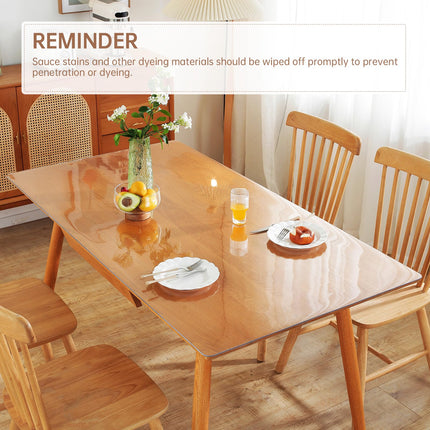 Warmstar 24x60" 2mm thick Clear PVC Rectangle Cover Protector Mat for Kitchen, Dresser, Dining Table, Desk X00449AIVP
