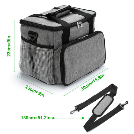 TMEOIIPY Adjustable Dividers Case Storage Bag for Bissell SteamShot, GREY