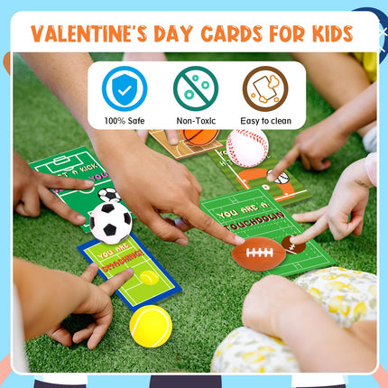 ONEHAUS 30 Pack Valentine's Day Cards for Kids, Valentine Cards Exchange,School Valentines Day Gift,Class Game Prizes, Valentines Party Favor Supplies