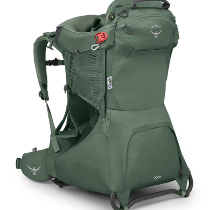 Osprey Poco Child Carrier Backpack - Adjustable Travel Baby Carrier with Sunshade - Comfortable Hiking Carrier for Toddlers, Koreset Green
