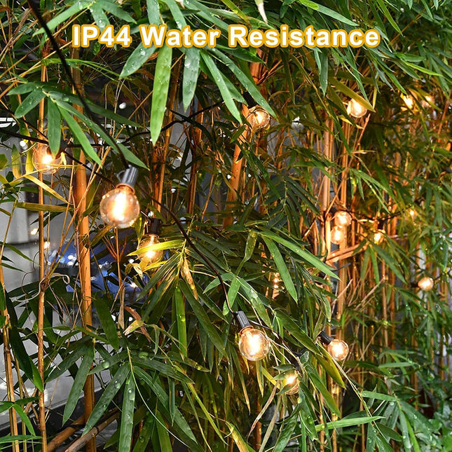 Dr. BeTree 25 Pack G40 LED Replacement Bulbs, 0.6W Clear Globe LED Bulbs for Family Gatherings and Outdoor Gardens