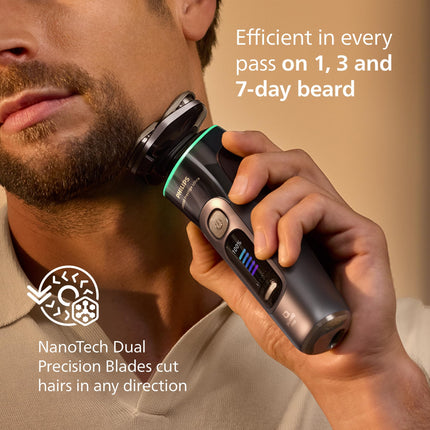 Philips i9000 Prestige Ultra Electric Shaver with Travel Case, Dark Slate