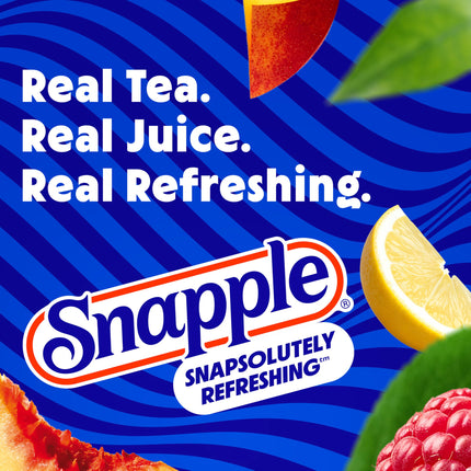 Snapple Mango Madness Flavored Juice Drink, 16 fl oz recycled plastic bottle, Pack of 12