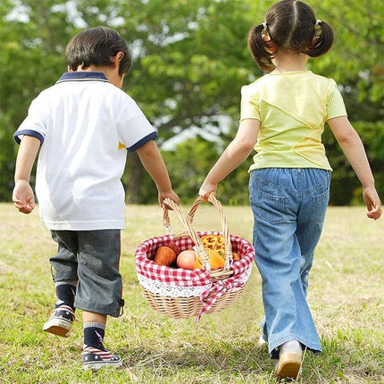 19 PCS Pretend Cutting Food Toys with Dessert and Fruit,Play Food Set with Picnic Basket and Mat,Play Kitchen Toys Playset for Children,Educational Toys T16