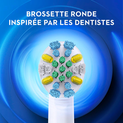 Oral-B Pro 400 Floss Action Vitality Electric Toothbrush with (2) Brush Heads, Rechargeable, Blue