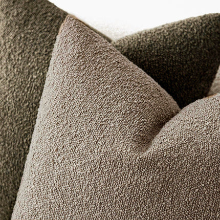 Foindtower 22x22" 1PC Textured Boucle Throw Accent Solid Neutral Soft Cozy Couch Cushion Case for Chair Sofa, Light Khaki Tan X0049JPHHF