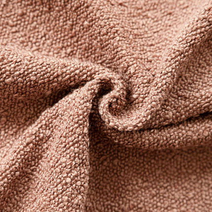 Foindtower 18x18" Pack of 2 Textured Boucle Throw Accent Solid Cozy Soft Decorative Couch Cushion Case for Chair Sofa, Dusty Orange Hazel X0048OPS4X