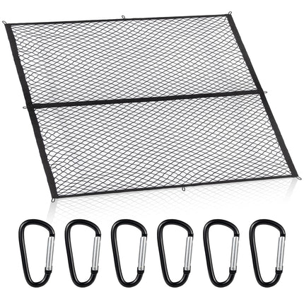 Cargo Net, Adjustable Versatile Elastic Storage Net for Car Trunk, Universal Fit for Most Vehicles，Supplied by JEVIE (47.2"x 47.2" inch)