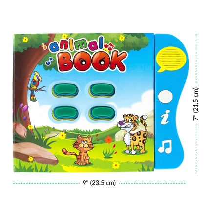 Boxiki Kids Animal Sound Book for Toddlers – Interactive Learning Activity Book with Music, Animal Names & Sounds. Educational Toy for Baby & Early Development.