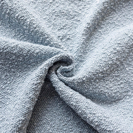 Foindtower 20 x 20" Pack of 2 Textured Boucle Throw Accent Solid Cozy Woven Couch Cushion Case for Chair Sofa, Light Blue X0040V6ZY1