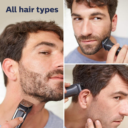 Philips Multigroom Series 3000 Cordless with 10 Trimming Accessories, Lithium-Ion and Storage Bag, MG3750/10