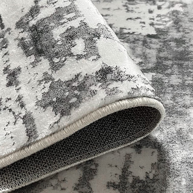 JURLEA Hallway Runner Rug 2×10 Non-Slip Carpet Runner for Hallways Kitchen Living Room No Shedding Washable Lightweight Long Runners Rug (Cream/Grey, 60x300cm,2'x 10')