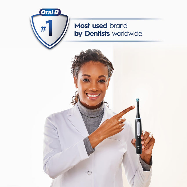 Oral B iO Series 4 Electric Toothbrush with (1) Brush Head, Rechargeable, Light Blue (Model iO G4.1A6.1K)