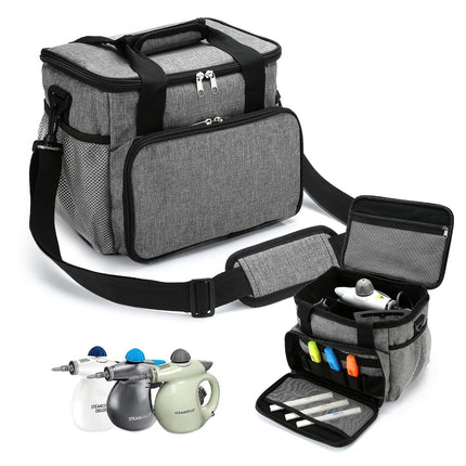 TMEOIIPY Adjustable Dividers Case Storage Bag for Bissell SteamShot, GREY
