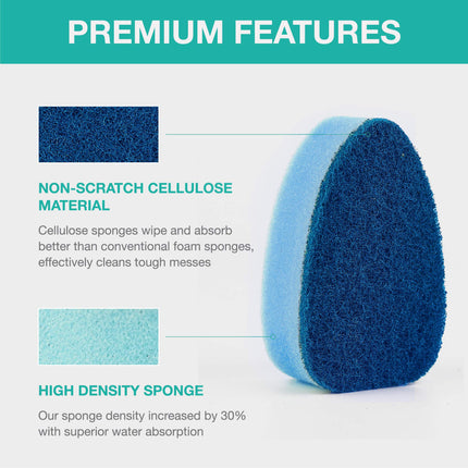 Dishwand 6-PACK Non Scratch Dish Wand Sponge  Replacement Heads