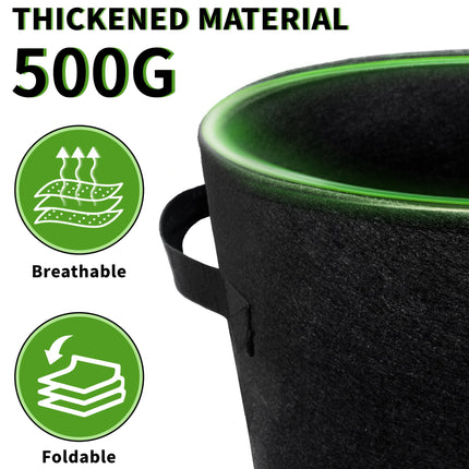 SYITCUN 4 Pack 15 Gallon Potato Growing Bags, Thickened Nonwoven Fabric Grow Bags with 2 Windows &2 Reinforced Handle, Potato Bags for Growing Potatoes, Vegetable and Fruits