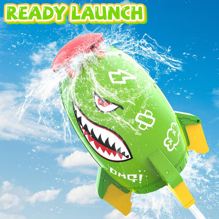 Skirfy Water Rocket Launcher for Kids Toys,Summer Water Sprinkler for Kids,Outdoor Water Toy Backyard Lawn Birthday Gift for Girls Boys Age 3 4 5 6 7 8 Year Old