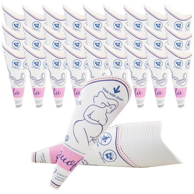 guofa GUOFA Portable Waterproof Disposbable Paper Pee Funnel for Women, Stand Up Pee Cup for Travel, Emergency Use (28)