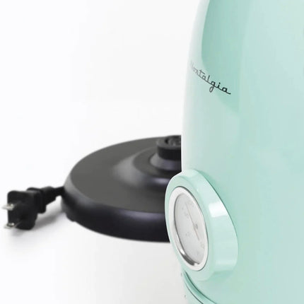 Nostalgia RWK150AQ Retro Stainless Steel Electric Water Kettle 1.7 L Aqua