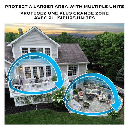 Thermacell Patio Shield Mosquito Repellent E-Series E552CHRCA Rechargeable Repeller; 20’ Mosquito Protection Zone; Includes 12-Hour Repellent Refill; No Spray, Flame or Scent; Bug Spray Alternative