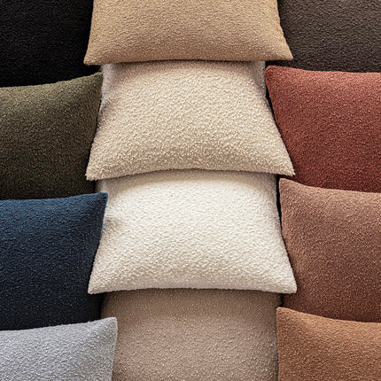 Foindtower 22x22" 1PC Textured Boucle Throw Accent Solid Neutral Soft Cozy Couch Cushion Case for Chair Sofa, Light Khaki Tan X0049JPHHF