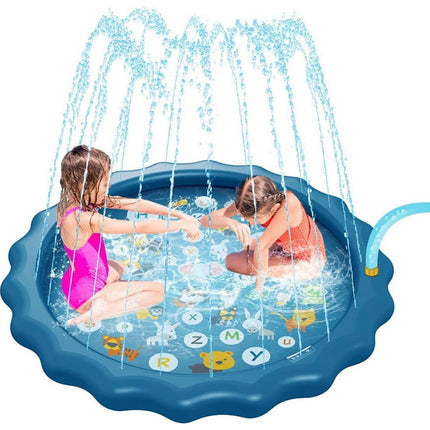 EZONEDEAL 68" Inflatable Splash Pad Sprinkler Mat Outdoor Summer Water Play Swimming Pool for Kids, Babies, Toddlers
