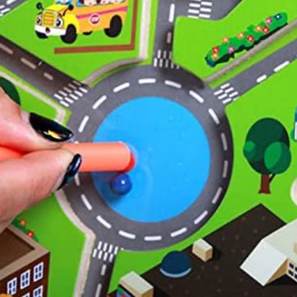 Kids Magnetic Maze Puzzle - City Traffic Learning Toy