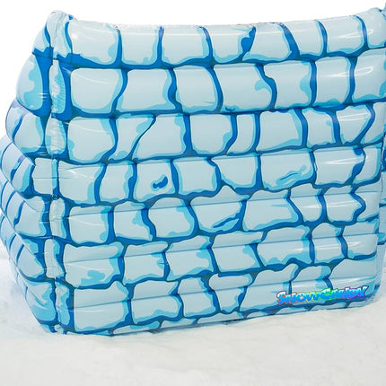 Inflatable Jumbo Snow Bunker- The Ultimate Snowball Fight Bunker to Protect You from Incoming snowballs- Portable Snowball Defence for Winter Fun.