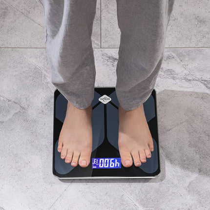 Bathroom Scales for Body Weight,Rechargeable Battery and Temperature Display