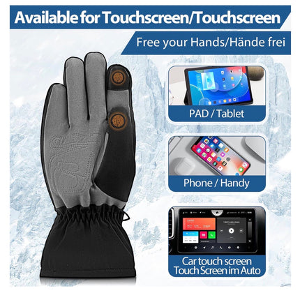 Heated Gloves for Women Men, Gloves for Raynauds Disease, Walking Dogs, Cycling, Hunting, Fishing Waterproof & Windproof Black Color small/medium size