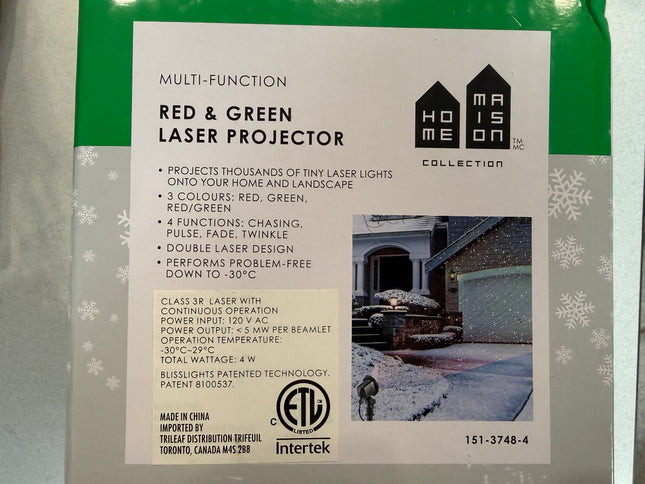 Green Laser Projector 3000 Sq. Ft./278 M2 (151-3748-4)