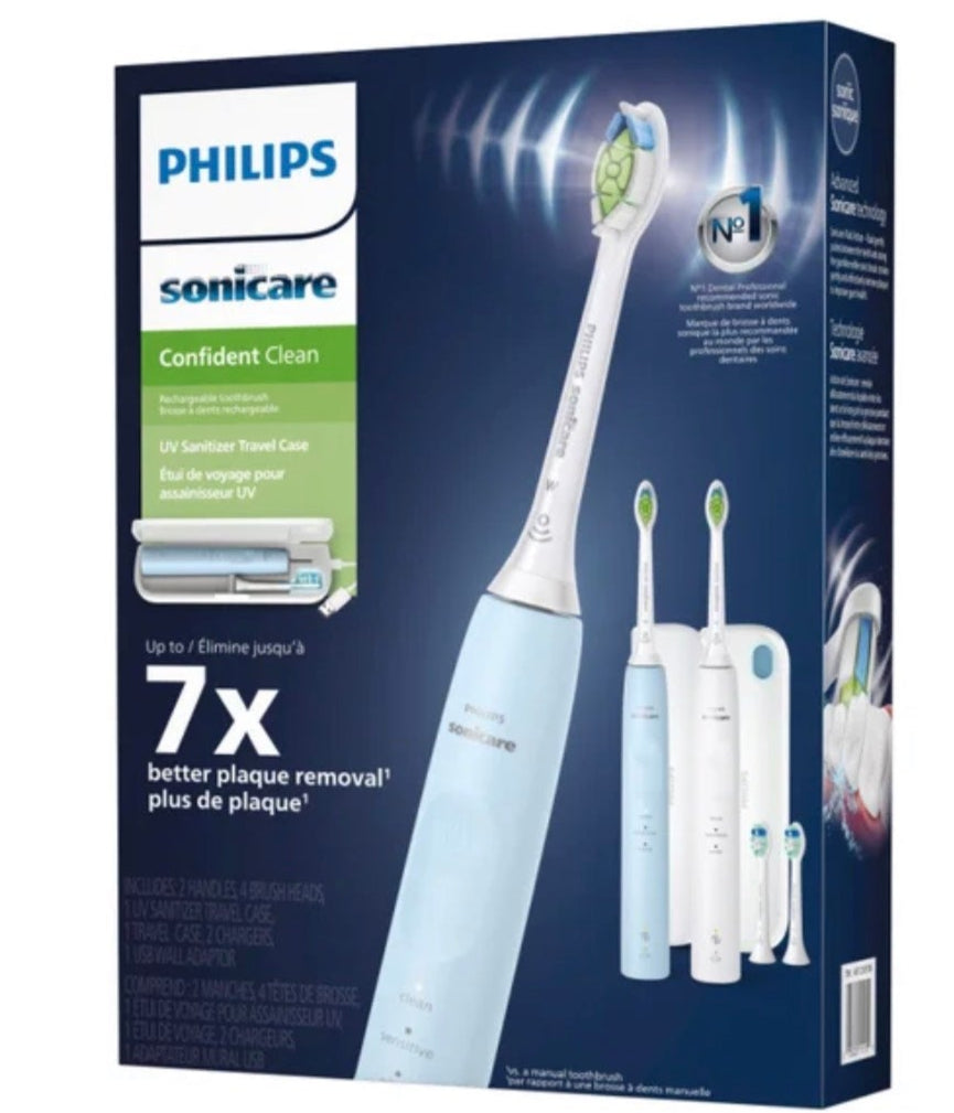 Philips Sonicare Confident Clean with UV Sanitizing Travel Case Edition HX3696/62
