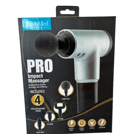 NuvoMed Pro Impact Massager 6-Speed Cordless Muscle Massager