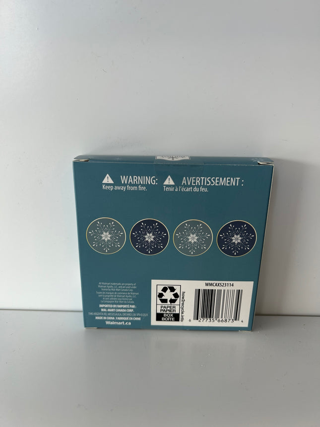 Holiday Time 4 Pcs Coaster Set (WMCAXS23114)3.9 in. x 3.9 in. Each