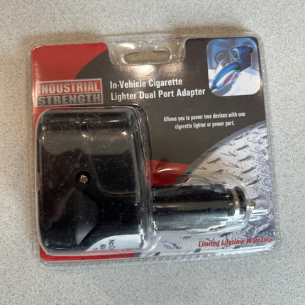 Industrial Strength in-Vehicle Cigarette Lighter Dual Port Adapter