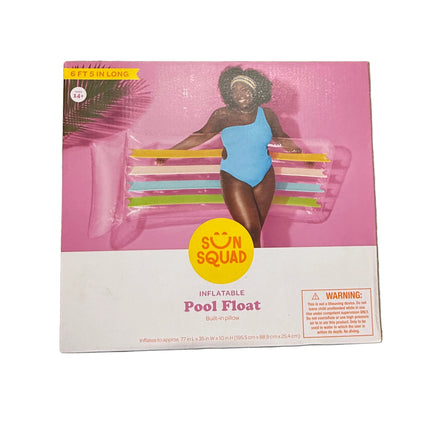 Sunsquad Inflatable Pool Flaot 6'5" Long