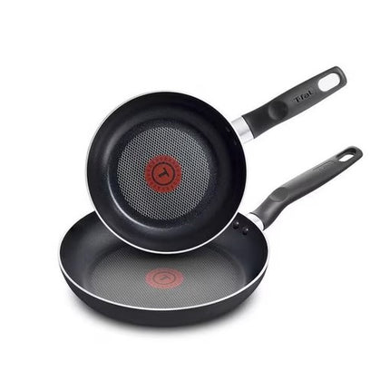 T-FAL Essential Non-Stick 8 inch and 10.5 Fry Pan Set, Black
