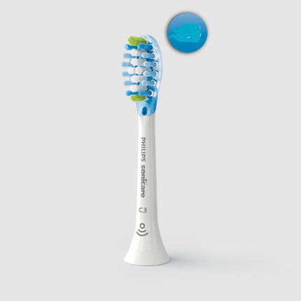 Philips Sonicare C3 Premium 1PC All-in-One, Genuine Replacement Toothbrush Head, HX9045/50