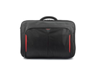 TARGUS Classic+ 17-18" Clamshell Laptop Case, BLACK/RED