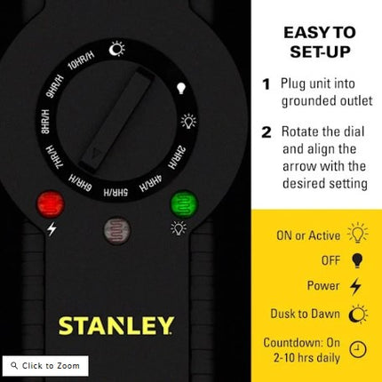 STANLEY Select Twin Light Timer, 58135