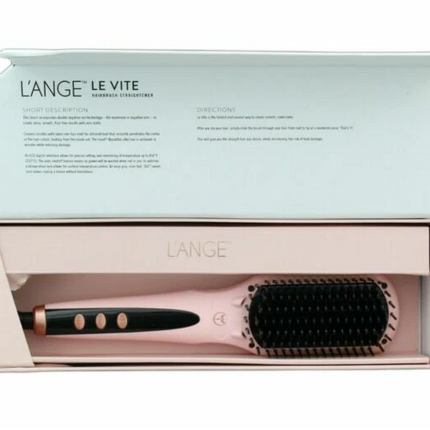 (New Open Box)L'ange Hair Le Vite Blush Hairbrush Straightener