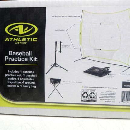 Athletic Works 7ft x 7ft Baseball Practice Kit