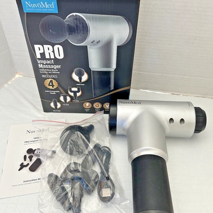 NuvoMed Pro Impact Massager 6-Speed Cordless Muscle Massager
