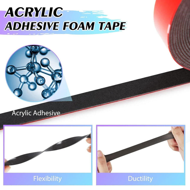 Double Sided Tape 2 Roll 33FT x 0.4IN